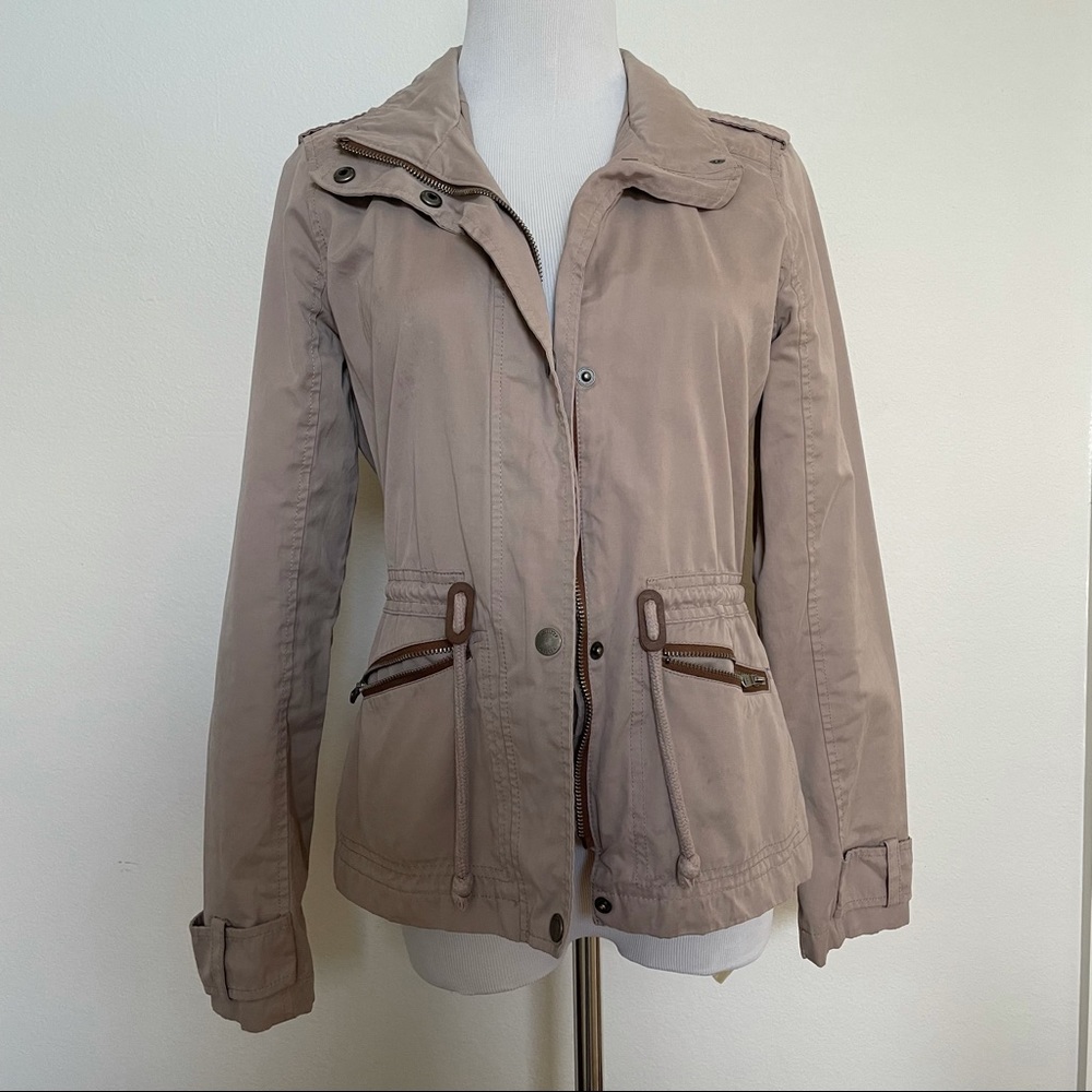 Hollister tan utility jacket